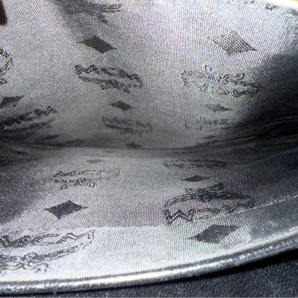 MCM Black Monogram Gold Hardware Box Kelly Top Handle Satchel Bag - Picture 10 of 15